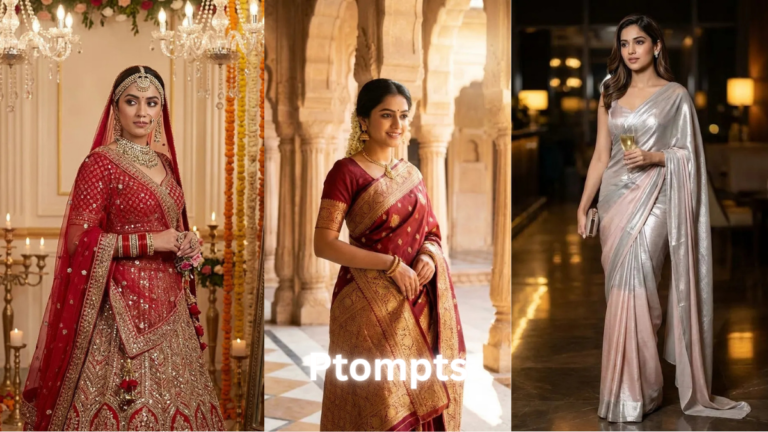12 Trending AI Photo Prompts for Girls Wearing Traditional & Modern Outfits