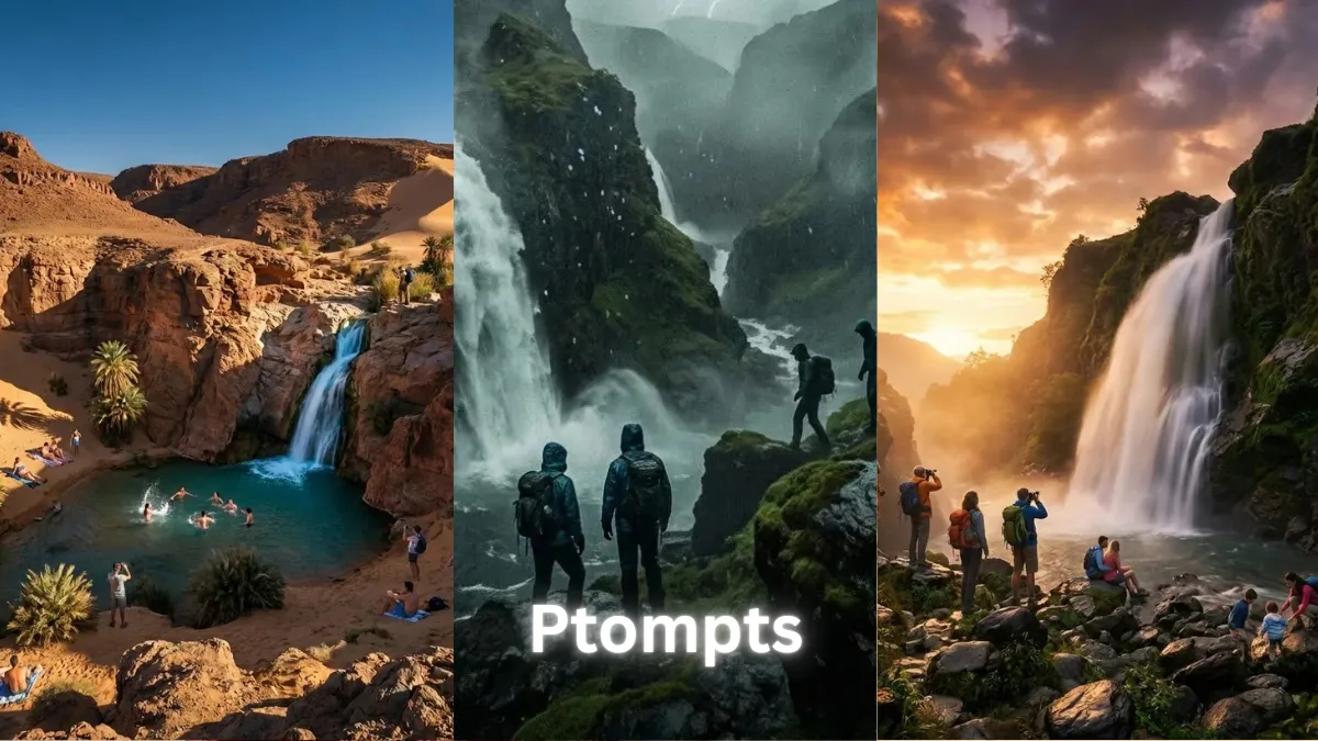 7 Trending Gemini Waterfall Photo Prompts for Cinematic Outdoor Shots (2026)
