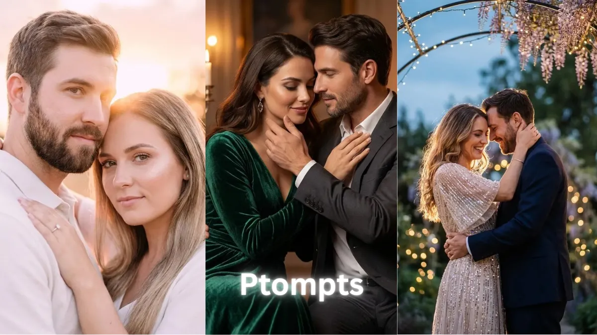 9 Romantic Gemini AI Editing Prompts for Newly Engaged Couples in Soft Glam HD