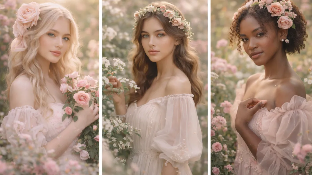 Dreamy Flower Garden Photos: 18 Google Gemini Prompts for Girls in Soft Aesthetic Style