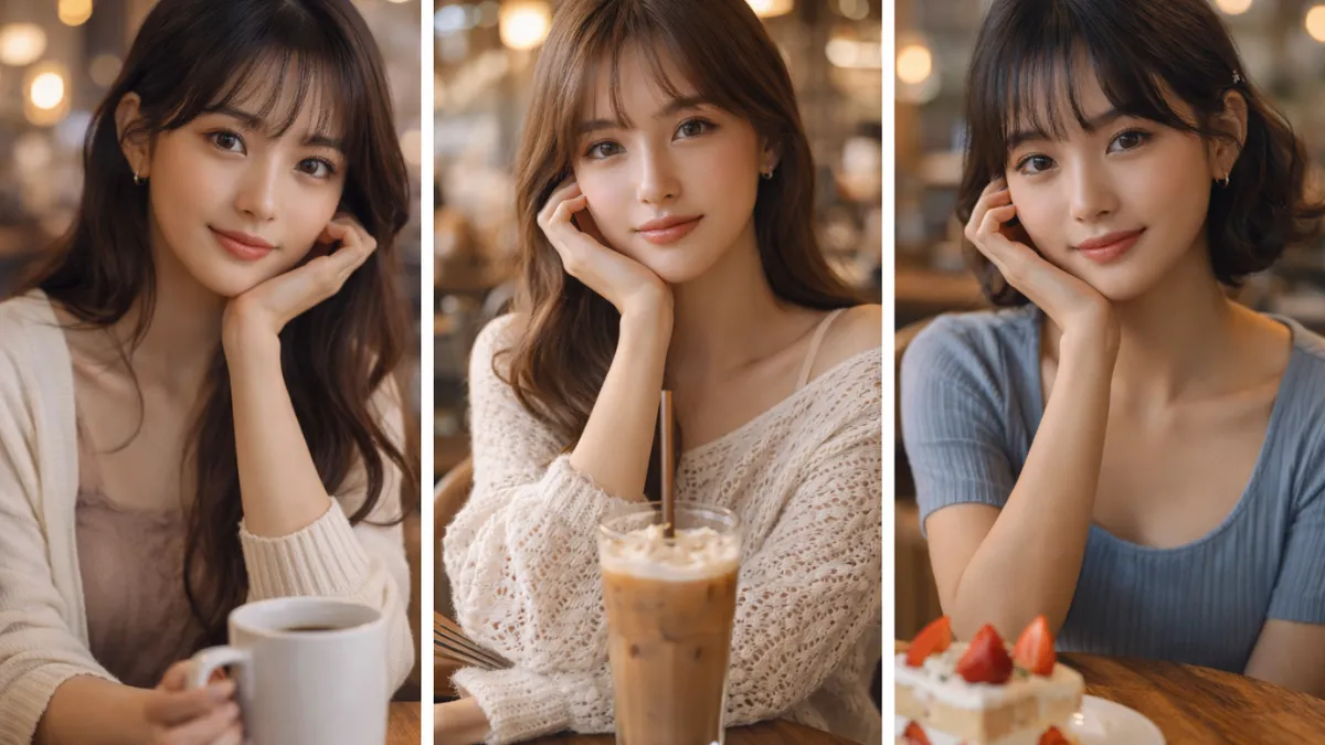 Korean Café Vibes: Viral Google Gemini Portrait Prompts for Girls in 4K